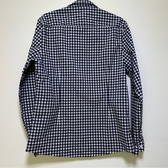 ASOS | Men's Long Sleeve Button Down Shirt White & Blue - Picture 4 of 9